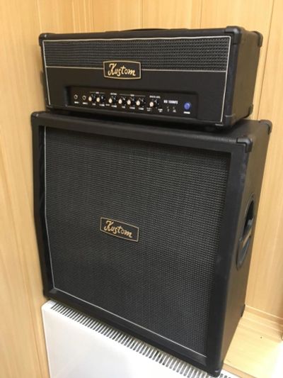Лот: 3024929. Фото: 1. Стэк Kustom KG100HFX + KG412. Гитарные эффекты и комбоусилители