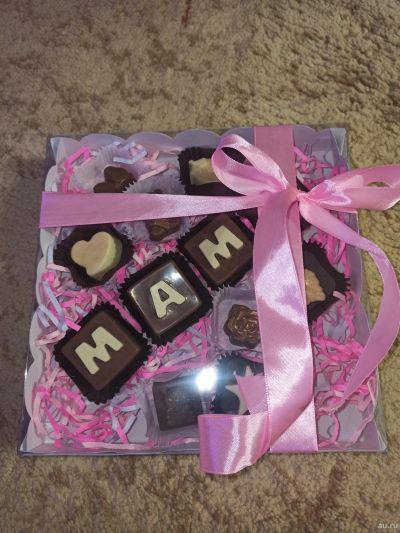 Лот: 15460463. Фото: 1. Подарочный набор мини-шоколадок... Шоколад, конфеты