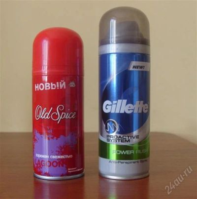 Лот: 1200738. Фото: 1. Дезодоранты Old Spice и Gillette. Унисекс парфюмерия