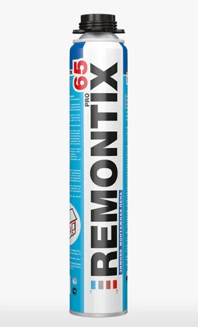 Лот: 12205135. Фото: 1. Remontix 65 pro зимняя монтажная... Клеи, герметики, пена монтажная, клейкие ленты