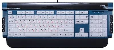 Лот: 4452121. Фото: 1. Клавиатура Dialog KK-L06U Blue... Клавиатуры и мыши