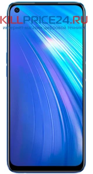Лот: 16418902. Фото: 1. Realme 6 8/128GB, синий. Смартфоны