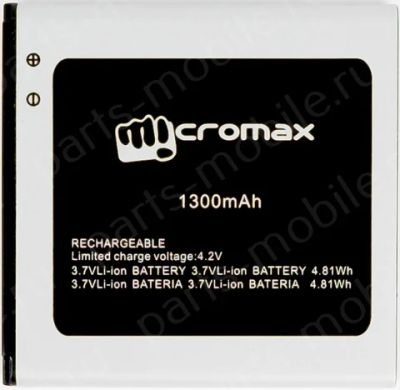 Лот: 7832941. Фото: 1. Аккумуляторная батарея для Micromax... Аккумуляторы
