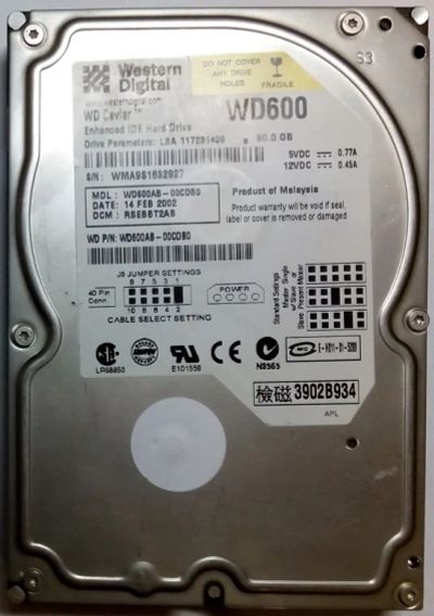 Лот: 4710865. Фото: 1. HDD / Western Digital / Model... Жёсткие диски (HDD)