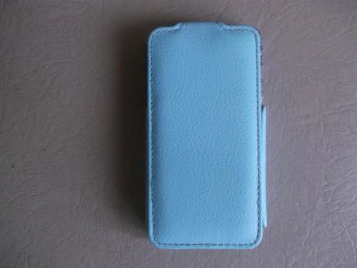 Лот: 3107862. Фото: 1. Чехол Книжка iPhone 4/4S -голубой. Чехлы, бамперы