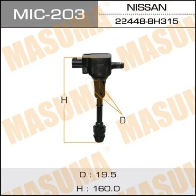 Лот: 18589717. Фото: 1. Катушка зажигания masuma MIC-203. Электрооборудование