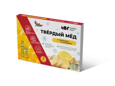 Лот: 23985995. Фото: 1. АВС хэлси фуд твердый мед имбирь... Другое (медицина)