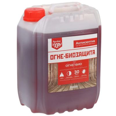 Лот: 24082253. Фото: 1. Антисептик Русские узоры, ОгнеБио... Краски, лаки, растворитель