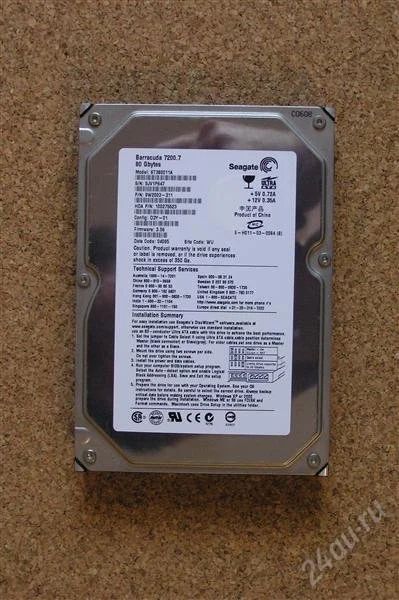 Лот: 1319555. Фото: 1. Жесткий диск (Винчестер) HDD 80... Жёсткие диски (HDD)
