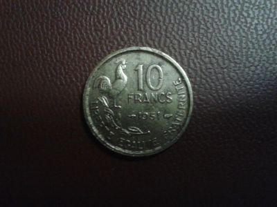 Лот: 5304602. Фото: 1. 10 франков Франция 1951 год. Европа