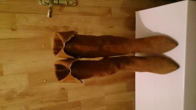 Лот: 4499294. Фото: 1. Отличные замшевые сапоги Mascotte... Сапоги