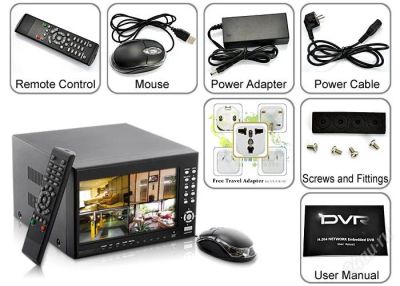 Лот: 1492702. Фото: 1. 4-канальный DVR H.264 системы... Видеонаблюдение