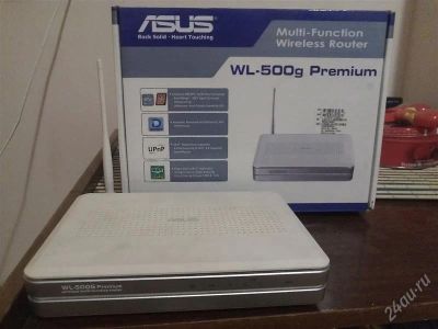 Лот: 2519681. Фото: 1. Wi-Fi Router Asus WL500g premium. WiFi, Bluetooth адаптеры