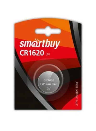 Лот: 22148158. Фото: 1. Элем.пит.SMARTBUY CR1620 BP-1. Батарейки, аккумуляторы, элементы питания