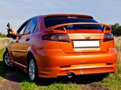 Лот: 14323320. Фото: 1. Спойлер "WTCC" на Chevrolet Lacetti... Детали тюнинга