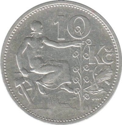 Лот: 12883434. Фото: 1. 10 крон. Чехословакия. 1932 г. Европа