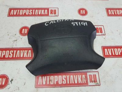 Лот: 20903054. Фото: 1. Подушка безопасности в руль Toyota... Двигатель и элементы двигателя