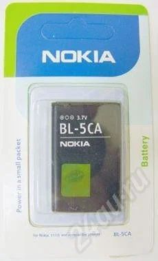 Лот: 3370491. Фото: 1. Акб BL-5CA Li-ion 850 mAh Nokia... Аккумуляторы