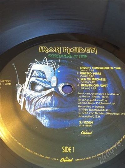 Лот: 867328. Фото: 1. IRON MAIDEN "SOMETHERE IN TIME... Аудиозаписи