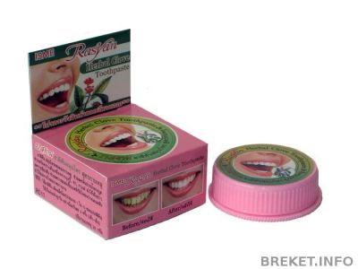 Лот: 4233272. Фото: 1. Тайская твёрдая зубная паста Herbal... Средства личной гигиены 
