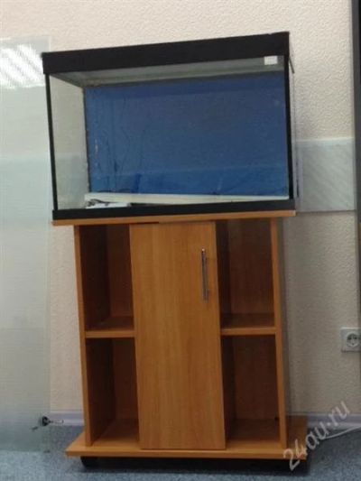 Лот: 2475544. Фото: 1. Аквариум 100 л. с тумбой. Аквариумы, террариумы