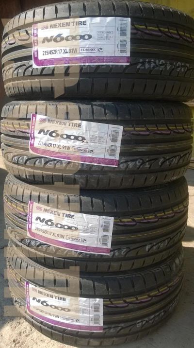 Лот: 5399558. Фото: 1. Шины 215/45 R17 Nexen N6000 XL... Шины