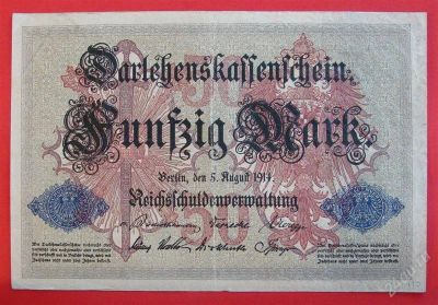 Лот: 1598459. Фото: 1. (№921) 50 марок 1914 (Германия... Германия и Австрия
