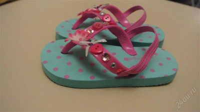 Лот: 2449491. Фото: 1. Сланцы accessorize новые 17см. Шлепанцы, сланцы