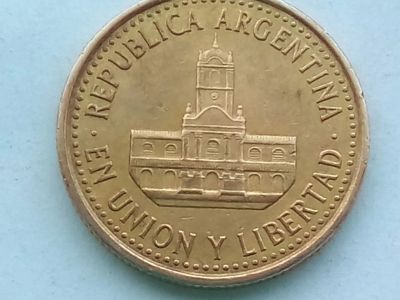 Лот: 18596069. Фото: 1. Монета Аргентины 25 сентаво, 2010. Америка