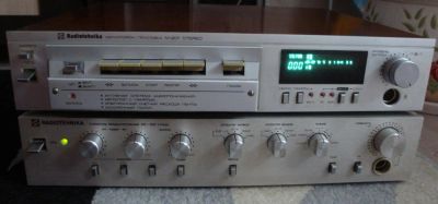 Лот: 9672939. Фото: 1. Radiotehnika М-201, УП-001. Кассетные деки, магнитофоны