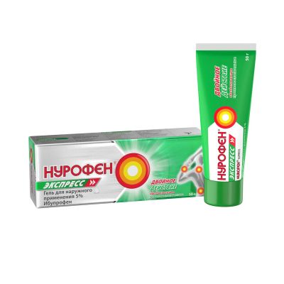 Лот: 23982679. Фото: 1. Нурофен Экспресс гель 5% 50г. Лекарства