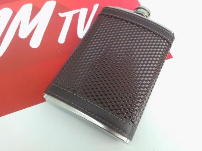 Лот: 6983561. Фото: 1. Фляжка 9oz / 266мл фляга нержавейка... Туристическая, походная мебель