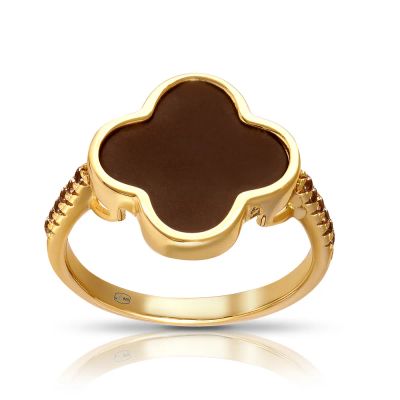 Лот: 23822753. Фото: 1. Кольцо из серебра с керамикой... Кольца, перстни