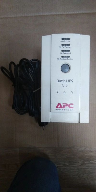 Лот: 18770372. Фото: 1. ИБП UPS-500 APC (Бесперебойный... ИБП, аккумуляторы для ИБП
