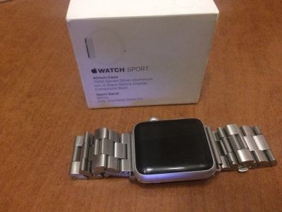 Лот: 11826864. Фото: 1. Apple watch 42mm (1 поколение... Смарт-часы, фитнес-браслеты, аксессуары