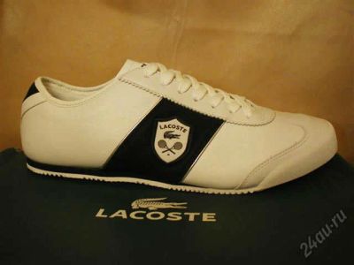 Лот: 5932230. Фото: 1. Кроссовки кожа Lacoste р.8uk42eur9us... Кеды, кроссовки, слипоны