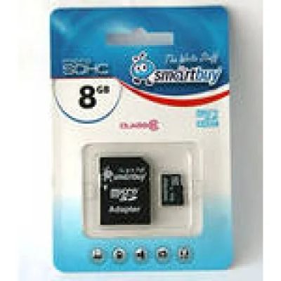 Лот: 3428241. Фото: 1. 8Gb Карта памяти MicroSDHC Smart... Карты памяти