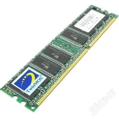 Лот: 887666. Фото: 1. Память DDR 256mb twinmos pc 2100. Оперативная память