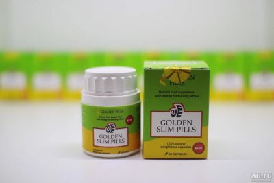 Лот: 14486851. Фото: 1. Капсулы для похудения Golden Slim... Спортивное питание, витамины