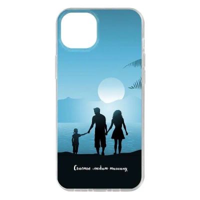 Лот: 25043944. Фото: 1. Чехол Krutoff Clear Case "Счастье... Чехлы, бамперы
