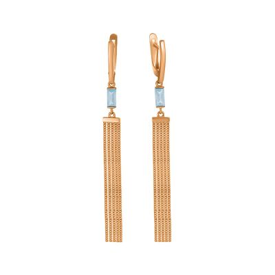Лот: 23879829. Фото: 1. Серьги TALANT из золота с топазами... Серьги, каффы