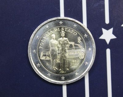 Лот: 18939293. Фото: 1. Италия 2 евро 2022 год 170 лет... Европа