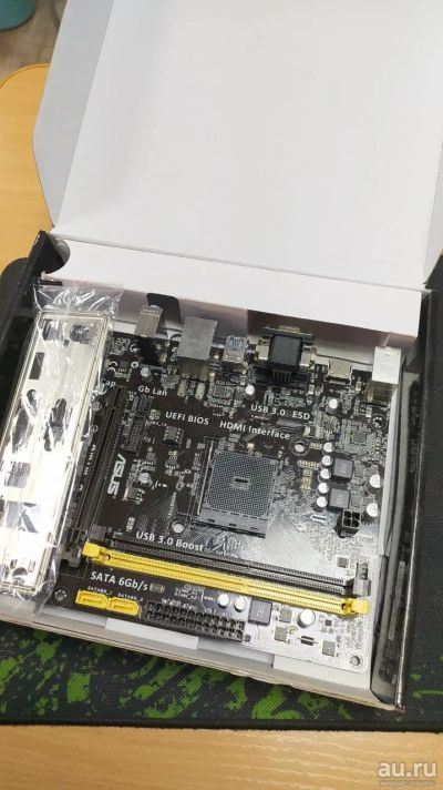Лот: 17418172. Фото: 1. Материнская плата ASUS AM1M-A... Материнские платы