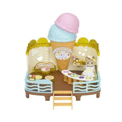 Лот: 10587226. Фото: 1. Набор Sylvanian Families Кафе-мороженое. Куклы и аксессуары