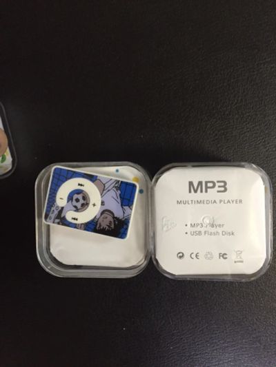 Лот: 7317611. Фото: 1. MP3 плеер синий. Плееры