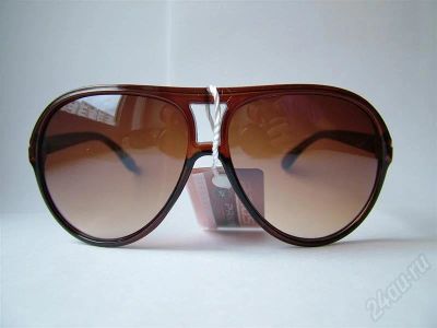 Лот: 327638. Фото: 1. Очки Авиаторы Коричневые, Пластик... Очки солнцезащитные