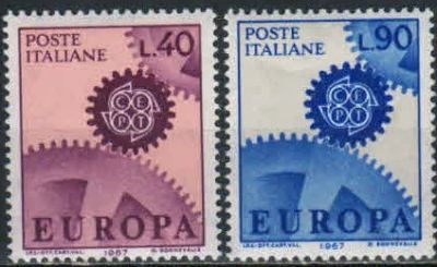 Лот: 18727222. Фото: 1. 1967. Италия. Марки Европы. Полная... Марки