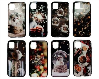 Лот: 20886663. Фото: 1. Чехол iPhone 11 Glass New Year... Чехлы, бамперы