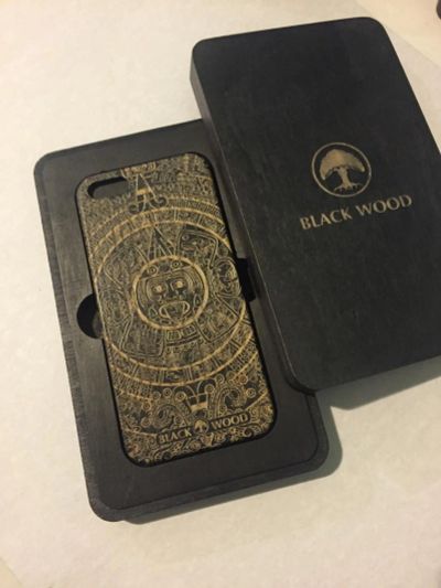 Лот: 6478595. Фото: 1. BLACK WOOD=- Деревянный чехол... Чехлы, бамперы