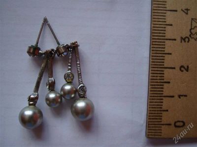 Лот: 1518371. Фото: 1. Серьги (бижутерия) (4). Серьги, каффы